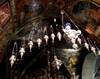 Biserica Sfantului Mormant - Candele pe Golgota