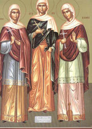 Sfintele Mucenite Agapi, Hionia si Irina; Denie