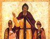 Sfantul Teodor si copiii sai David si Constantin