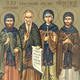 Sfantul  Xenofont, sotia sa Maria si fiii lor Arcadie si Ioan