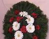 Coroana funerara din gerbera si crizanteme